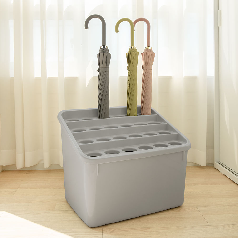 비스토어 다모아 우산꽂이 24구 대용량 업소용우산꽂이 카페 사무실 모던우산꽂이 우산보관함 우산정리함 (그레이), 그레이, 1개 23,500원