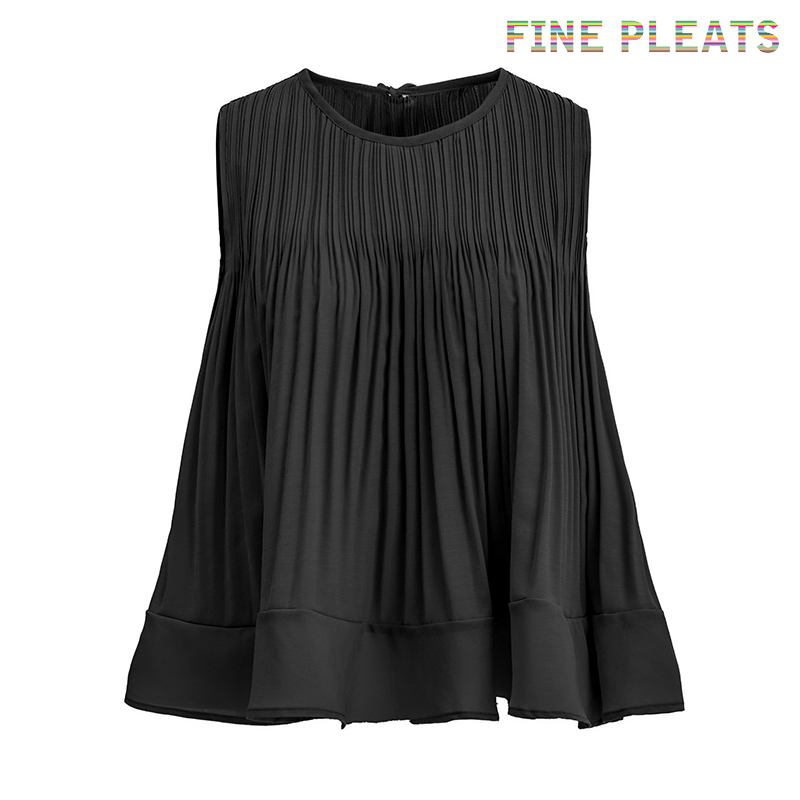 피네플리츠 백 리본 플레어 블라우스 180,000원