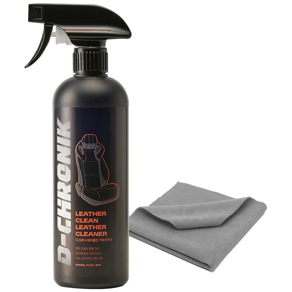 디크로닉 레더클린 500ml 가죽 세정제 시트 클리너 소파 청소 타월, 500ml, 1세트 14,000원