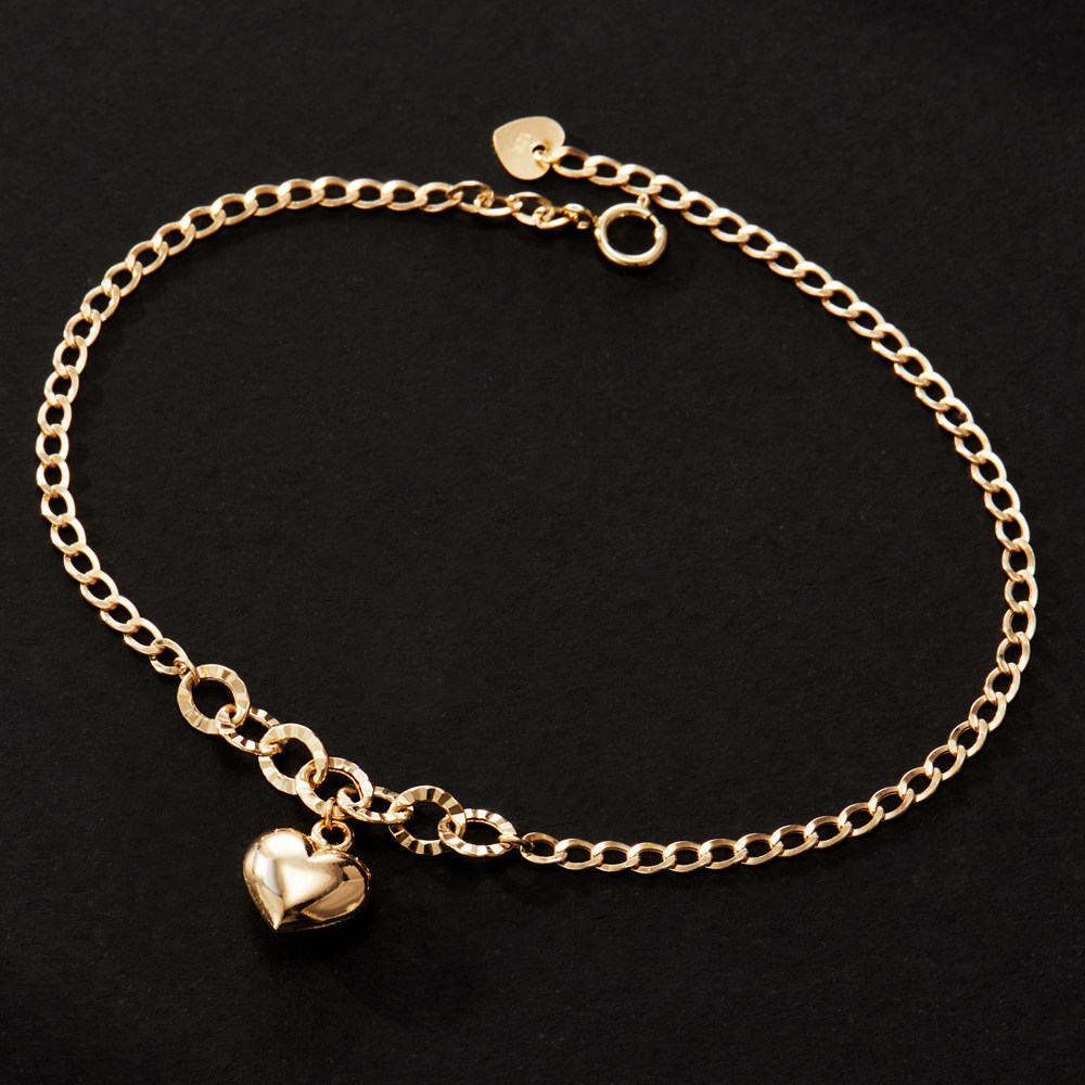에바주얼리 루체 볼륨 하트 여성 금 팔찌 14k 18k 팔찌 선물 546,600원