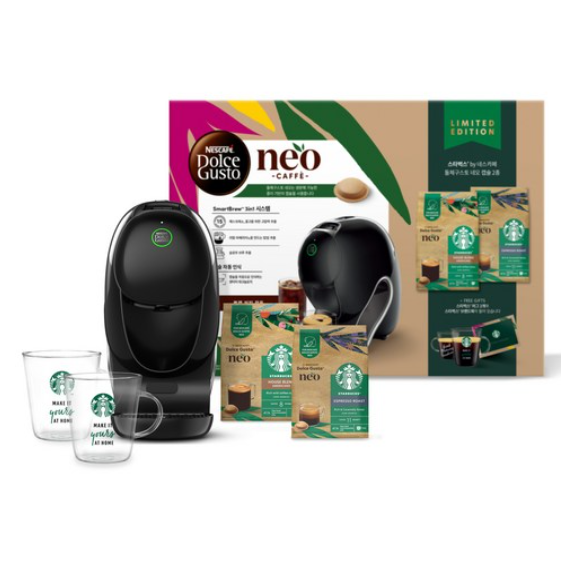 돌체구스토 네오 스타벅스 앳홈 캡슐커피머신 세트 263,000원
