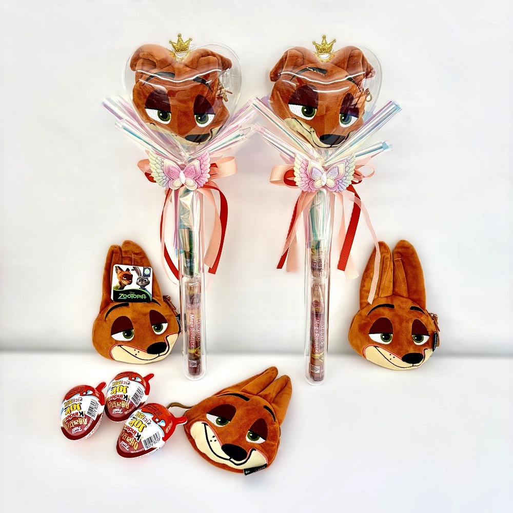 토닥꽃상점 졸업식 사탕 꽃다발 주토피아 닉 킨더조이 선택불가, 닉 킨더조이 선택불가 23,900원