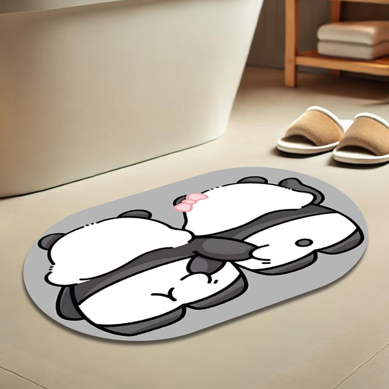 룰루홈 커플 뒷모습 규조토 주방 욕실 발매트, 달콤판다 8,430원