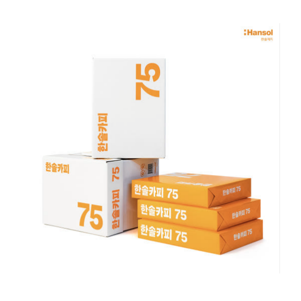 한솔제지 A4 복사용지 1박스 2500매 75g/80g/85g 기업 학원 사무실 프린터 인쇄용 빠른배송 21,200원