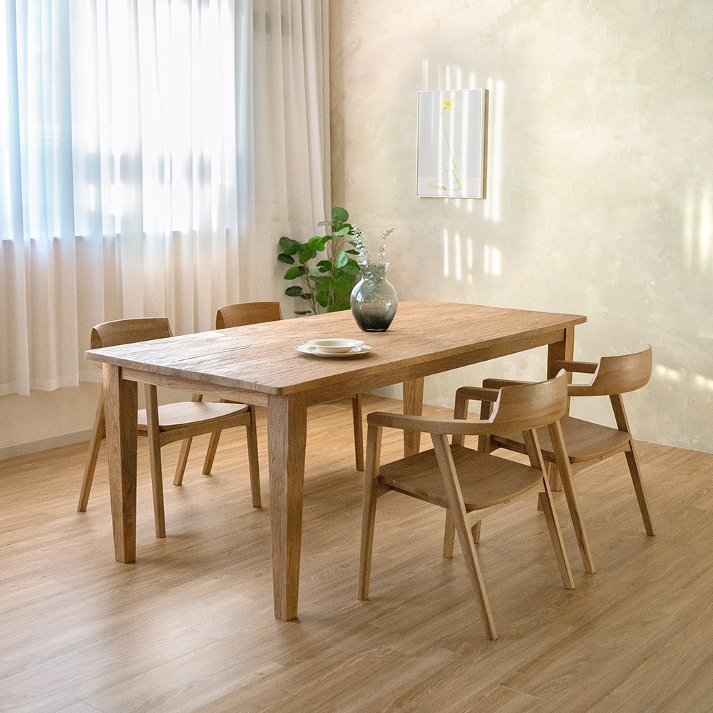 루시아 고재 티크 원목 6인용 식탁세트 1,872,200원