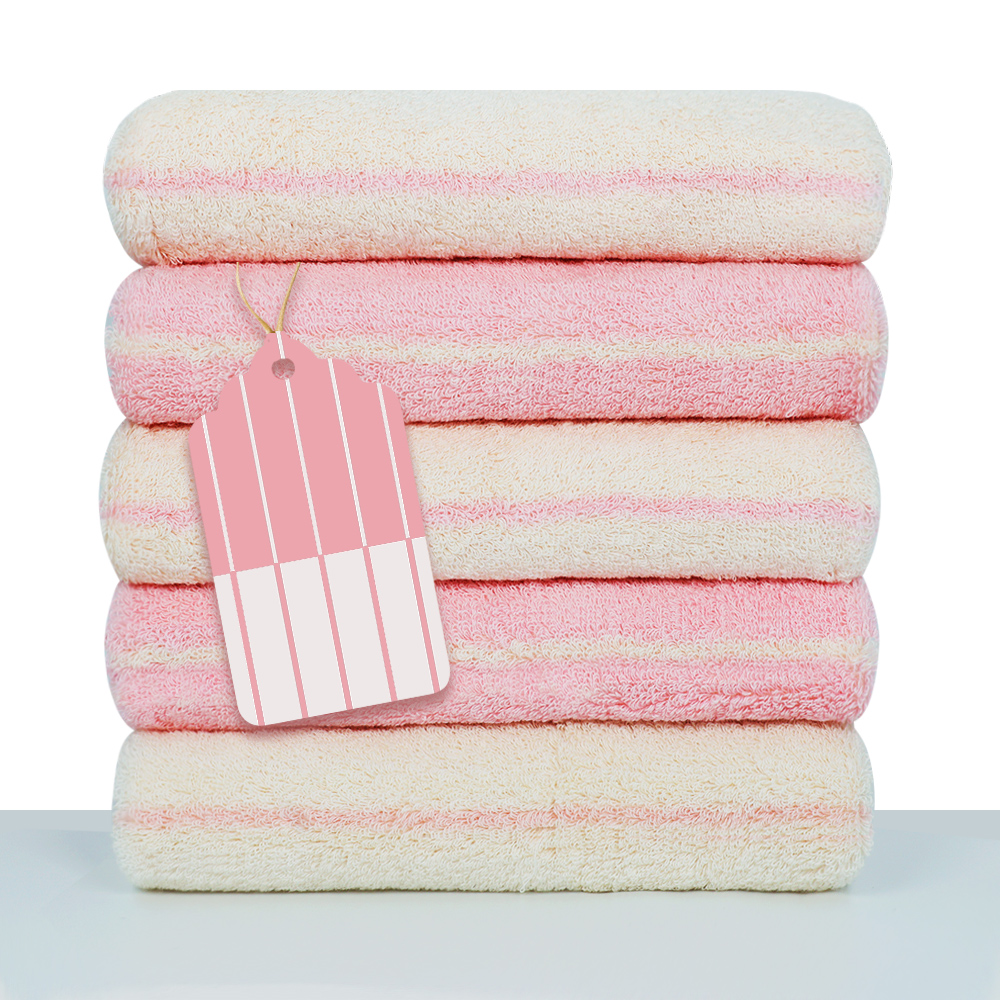 THE착한 선염 스트라이프 줄무늬 호텔 타월 200g 40수 면사 24,900원