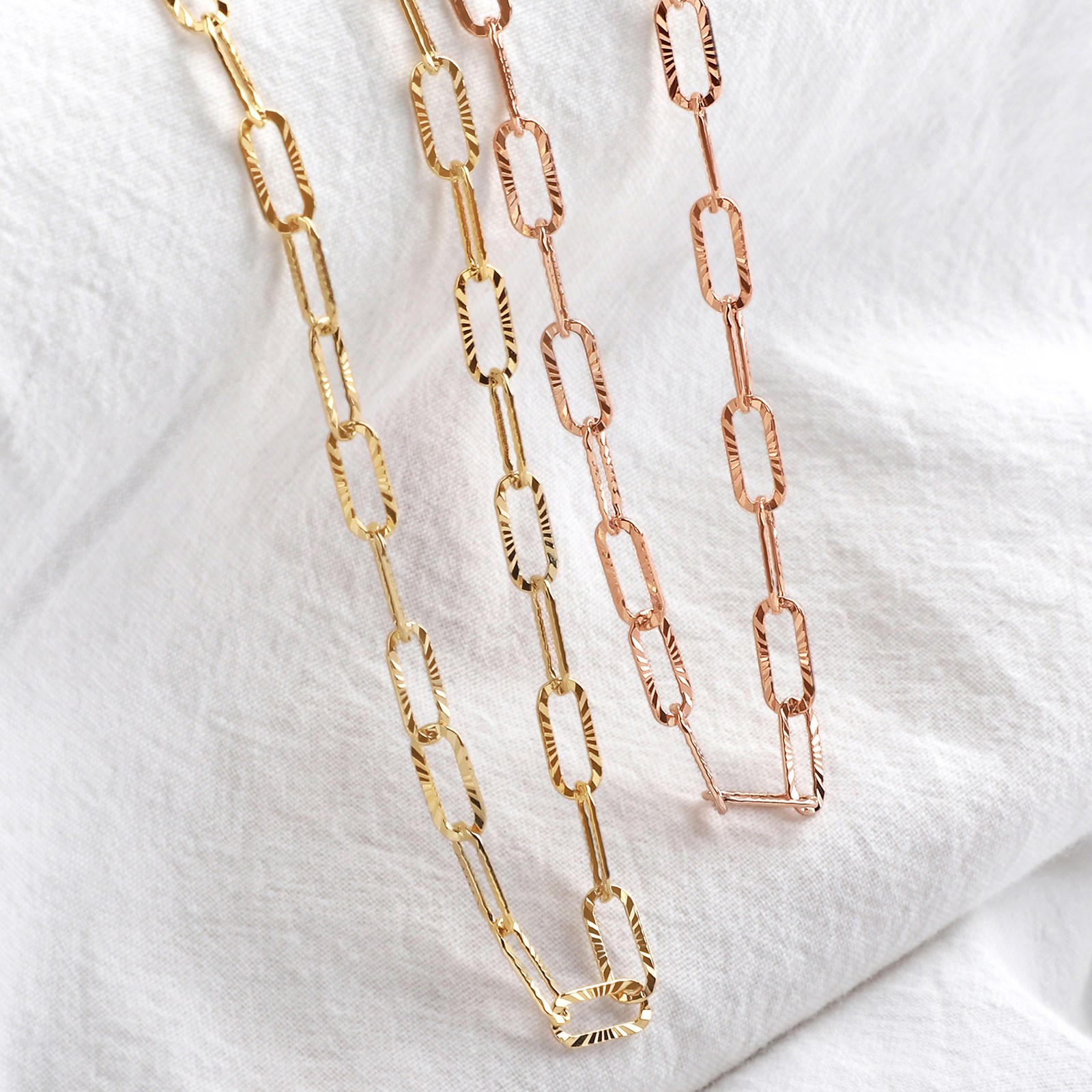 펠리체골드 14K 시그니처 컷팅클립 목걸이 (S) (+선물포장) 데일리 기념일 여자친구 클립 모던 고급 금 할로우 골드 클립 체인 823,160원