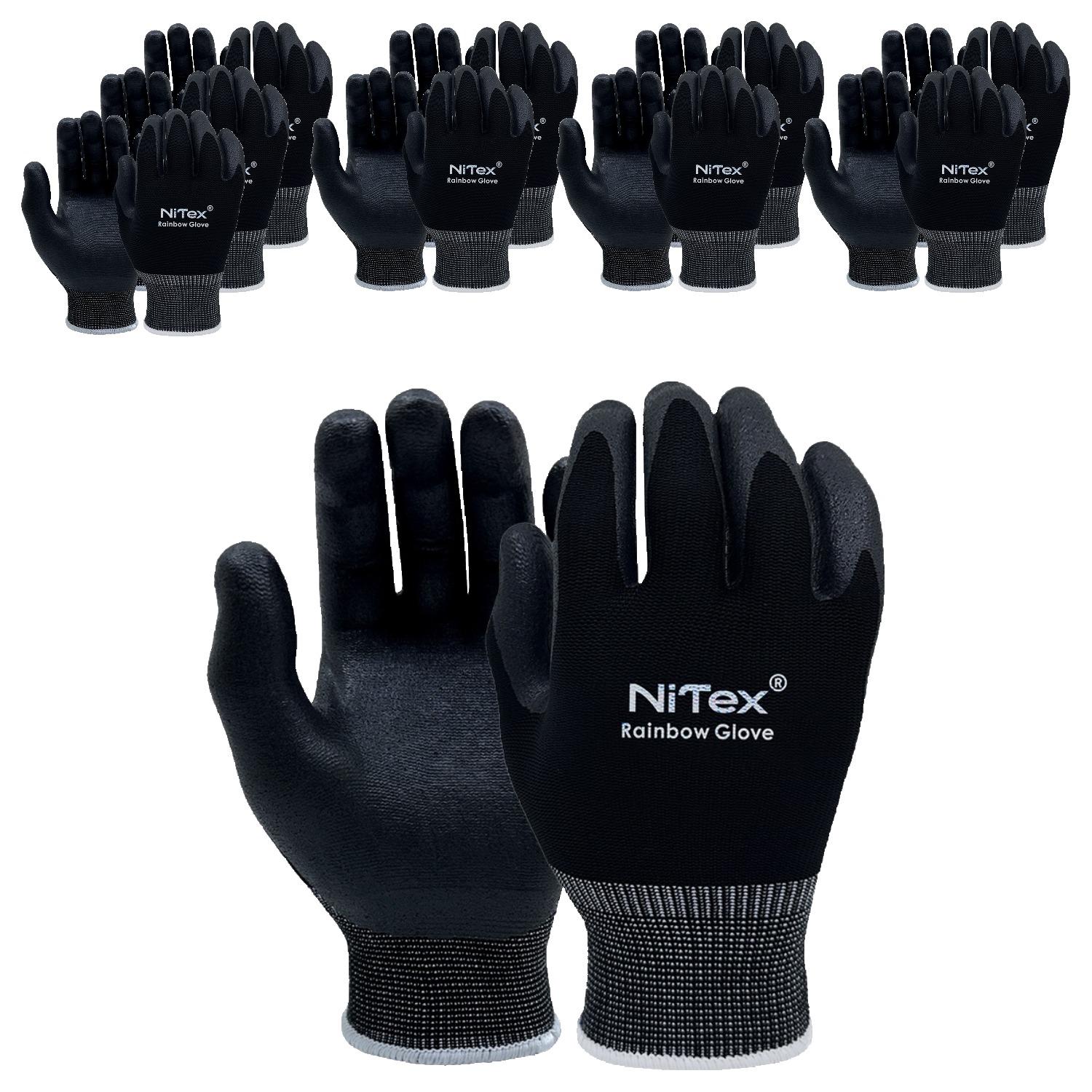 나이텍스 레인보우 NBR폼 코팅 장갑 양손 착용 세트 M 17,770원