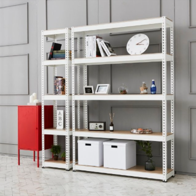 울트라랙 가로110cm x 세로45cm 선반, 무볼트 쉬운 설치, 조립식선반, 진열대, 베란다, 거실, 세탁실 튼튼한 철제 선반, 4단, 화이트 136,700원