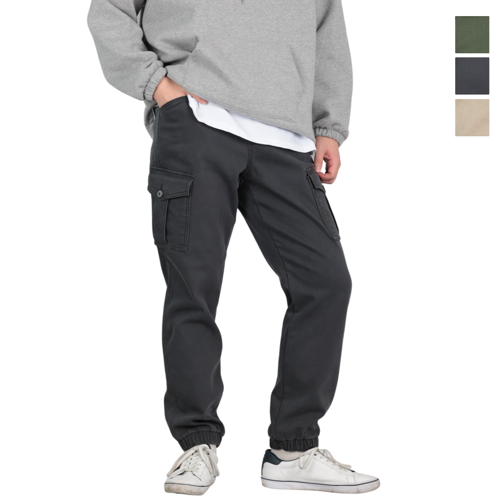 남자 기모 카고바지 밍크퍼 기모 본딩 조거팬츠 35,800원