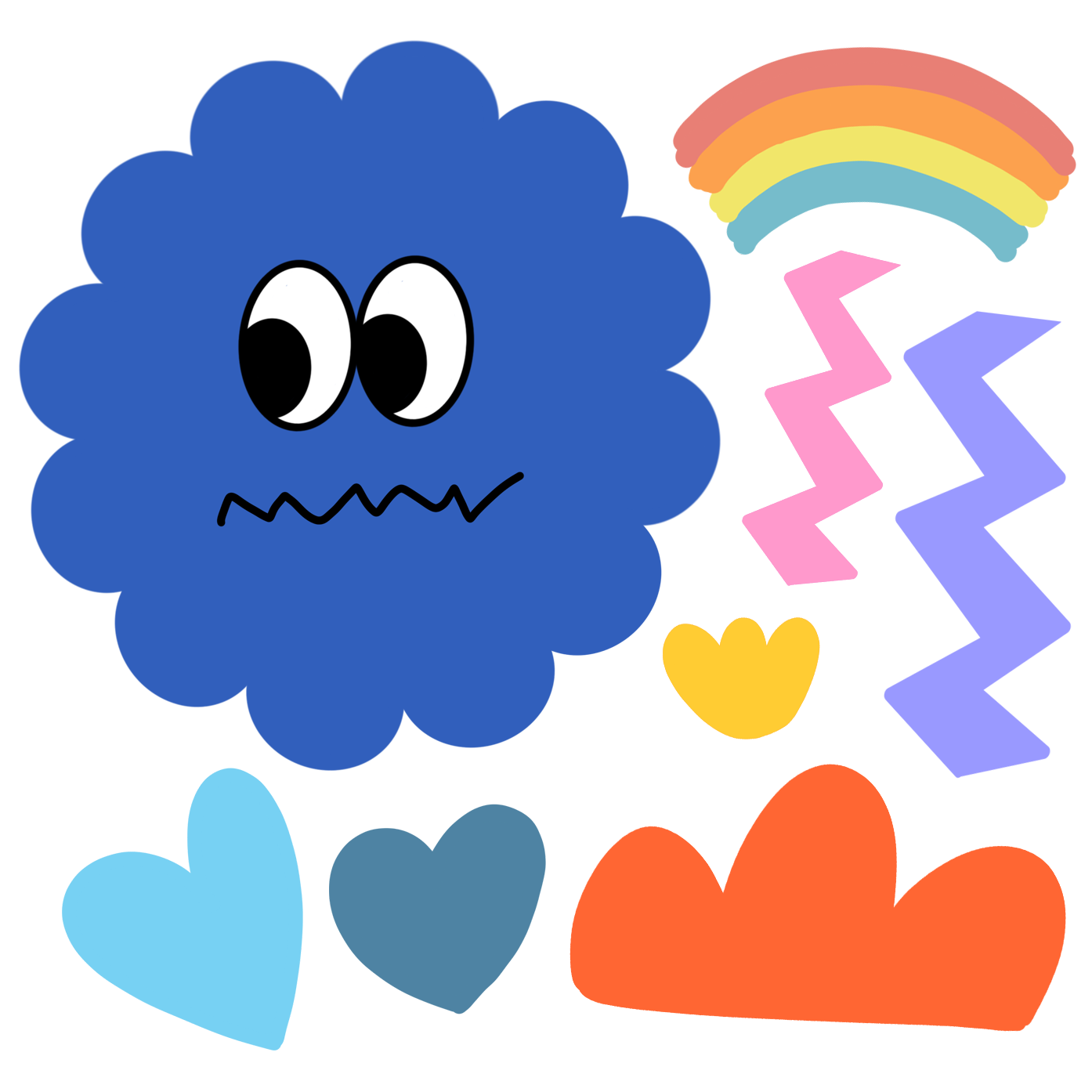 위드코코 DIY 캐리어 꾸미기 몬스터쿠키 빅사이즈 대형 방수 유리 벽 욕실 리무버블 무지개 하트 스티커 7,110원