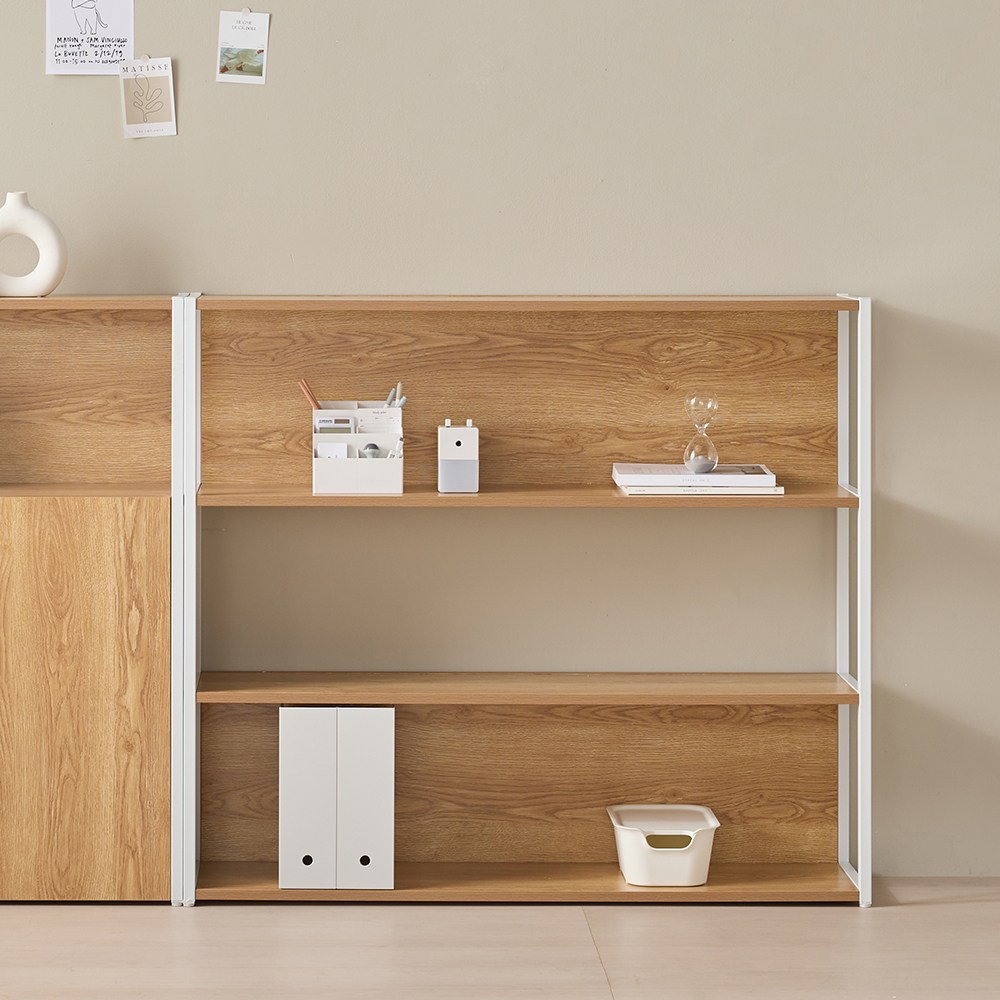 두로 1200폭 3단 책장 오픈형, 아카시아 109,000원