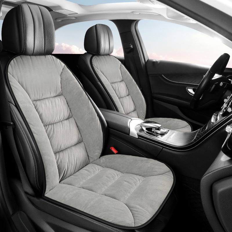 겨울 차량용방석 차량용 프리미엄 따뜻한 간편장착 소파형 극세사 겨울 시트커버 방석 1인용 15,500원