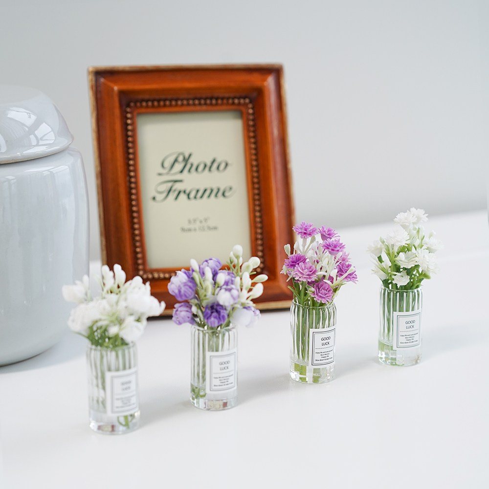 납골당 꾸미기 꽃 조화 미니어쳐 납골함 꽃병 미니꽃 화분 꽃다발 상차림, 1개 4,700원