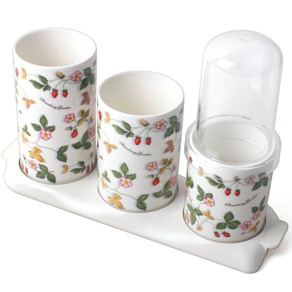 토탈하우스 보겐 PC받침대 3단 도자기 수저통 스트로베리화이트받침대 사은품 투명뚜껑1개 4824 56,000원