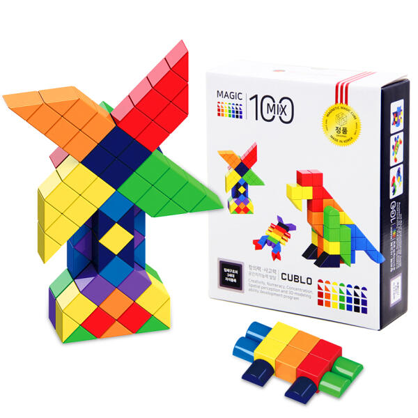 큐블로 매직큐브 국산 자석블럭 믹스100C 수학 교구 놀이 큐브 블록 MIX100C 113,200원