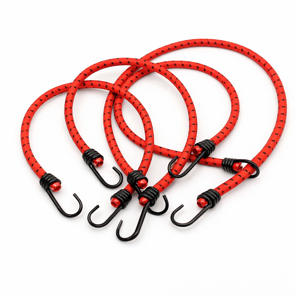 아띠꼴로 캠핑 스트레치코드 타프 스트링 텐트 탄성 로프 4개1세트, 레드 4,500원