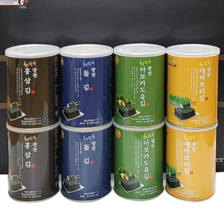 광천 캔김 세트 8캔 김선물 반찬 김 광천김 명절 설날 선물세트 109,530원