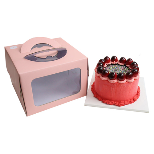 파스텔 투명창 케이크상자 2호 + 받침 세트 19,600원