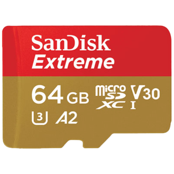 샌디스크 Extreme microSDXC 메모리 Class10, A2, UHS-1, 64GB, 1개 70,500원