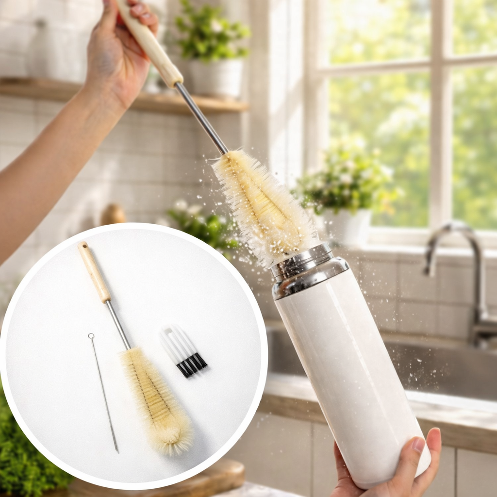 엘뉴본 롱 텀블러 세척솔 물병 설거지솔 브러쉬 8,900원