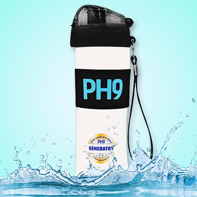 A.K PH9 GENERATOR 수소수생성 휴대용 알칼리환원수기 이온수제조기 수소환원수 기능성 보틀텀블러 이온수기 45,000원