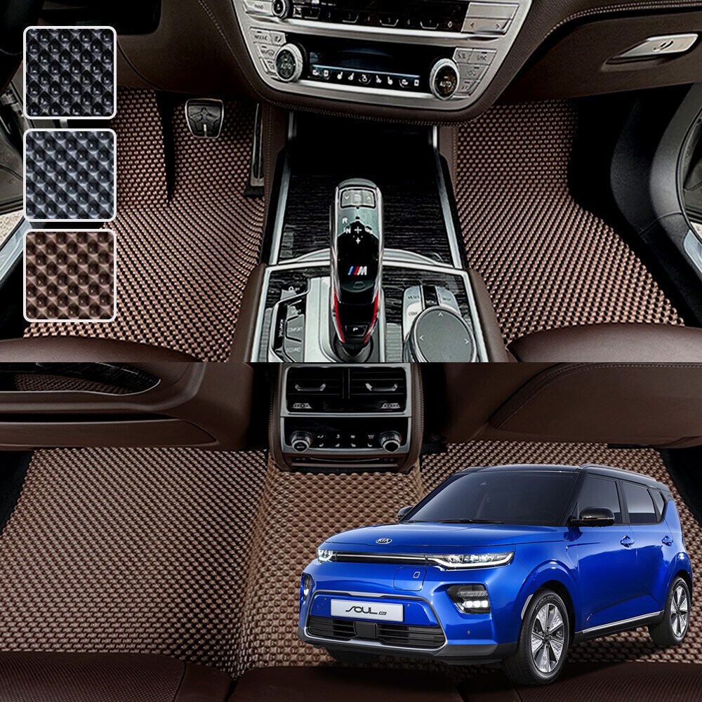 DXSOAUTO 쏘울 부스터 EV 전용 3D 엠보싱 차세대 고무매트 1열2열 세트, 블랙, 138_3 쏘울 부스터 전기차 59,000원