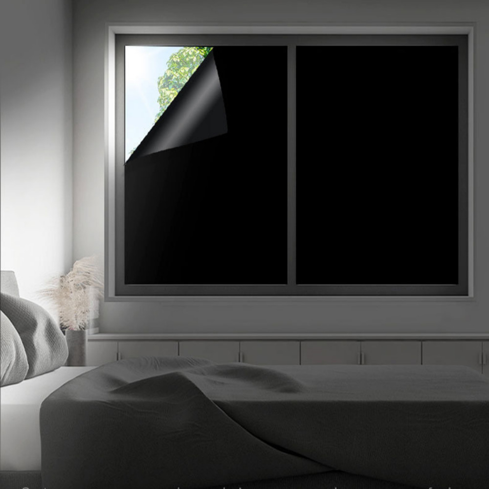 유스몰 창문 사생활 보호 필름 시트지 2개 세트, 암막블랙 10,400원