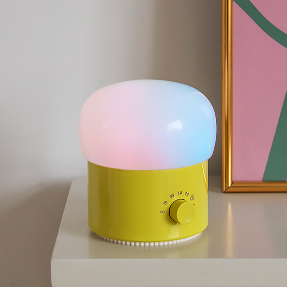 연하 머쉬룸 타이머 미니 무드등, 그린 + 혼합색 31,950원