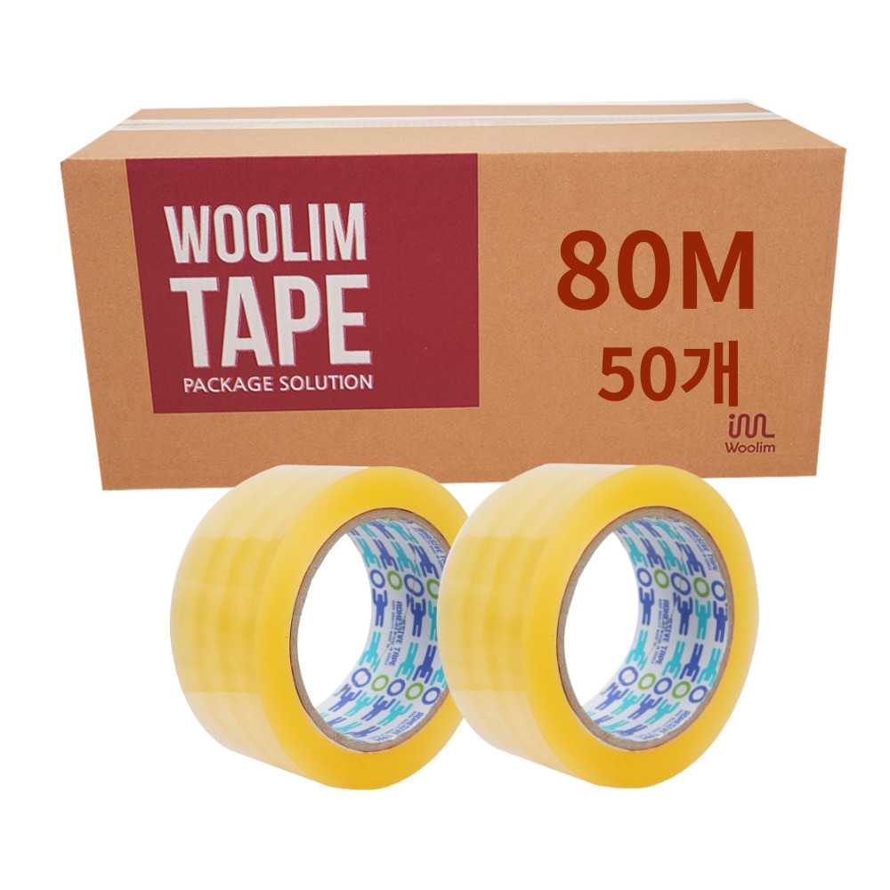 (주)우림 박스테이프_더블중포장(80M )투명 51,500원