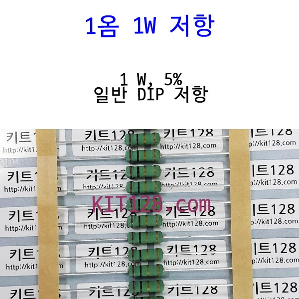 Any 1옴 저항 1W 5% Axial Resistor 1R J 50원