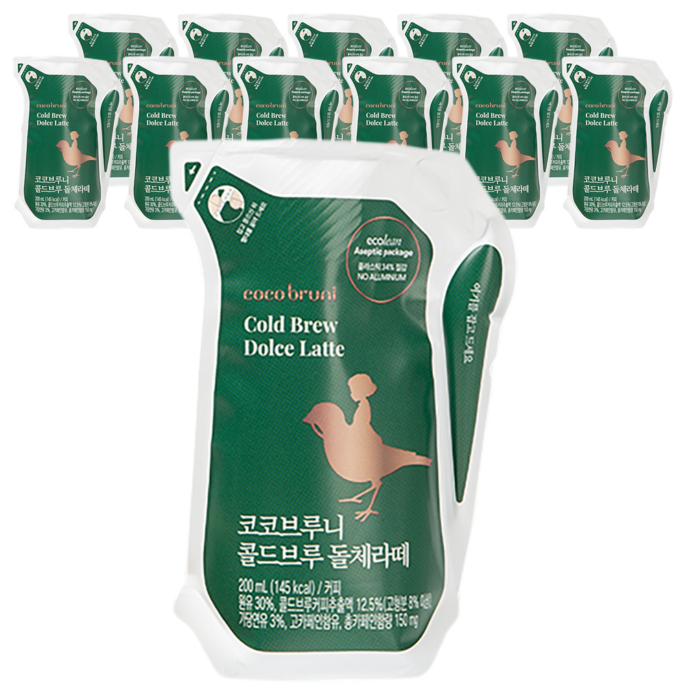 코코브루니 콜드브루 돌체라떼, 200ml, 12개 16,500원