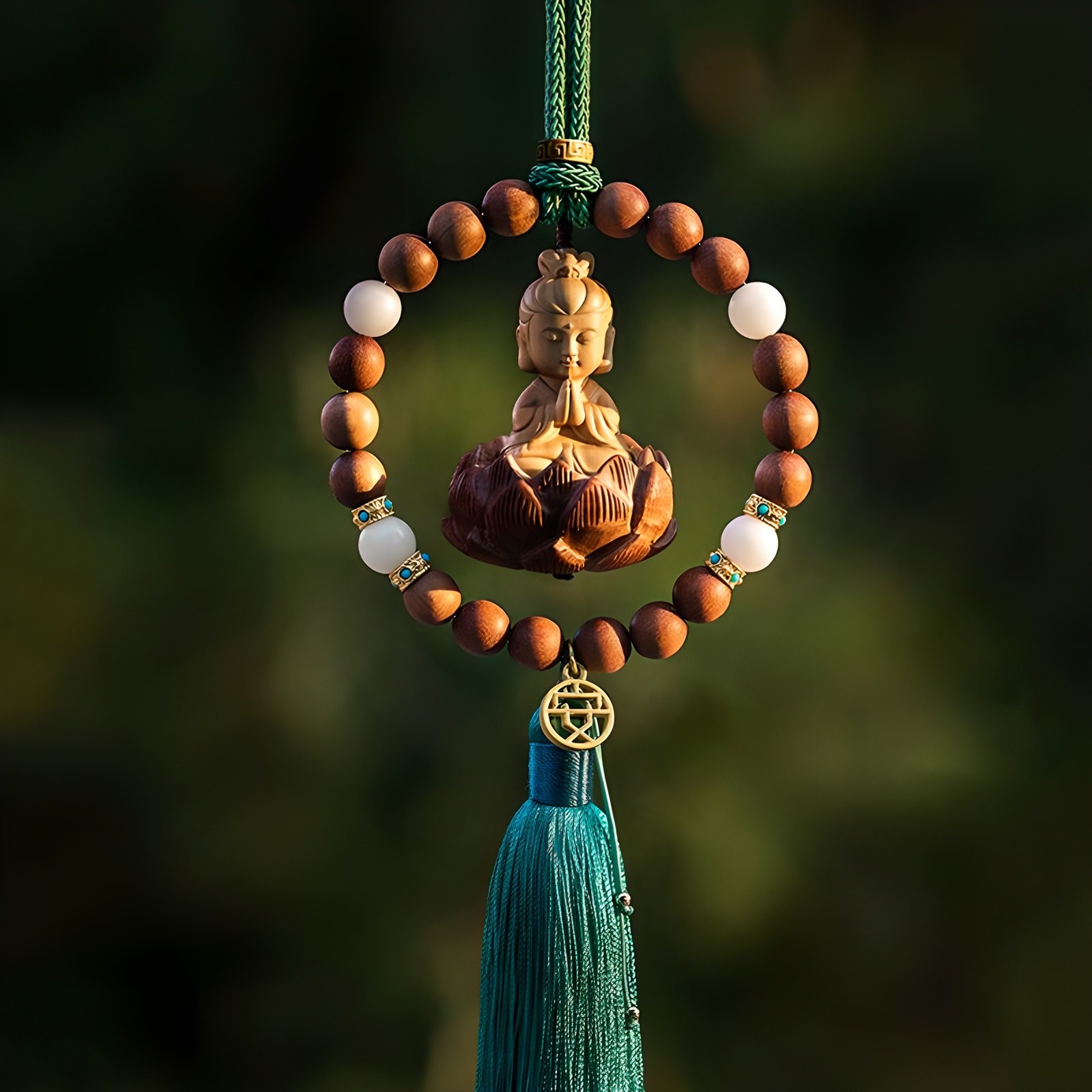 화이트리버 차량용 행운의 부처님 사고방지 차걸이, 1개, 관세음보살, 현재가 14,900원