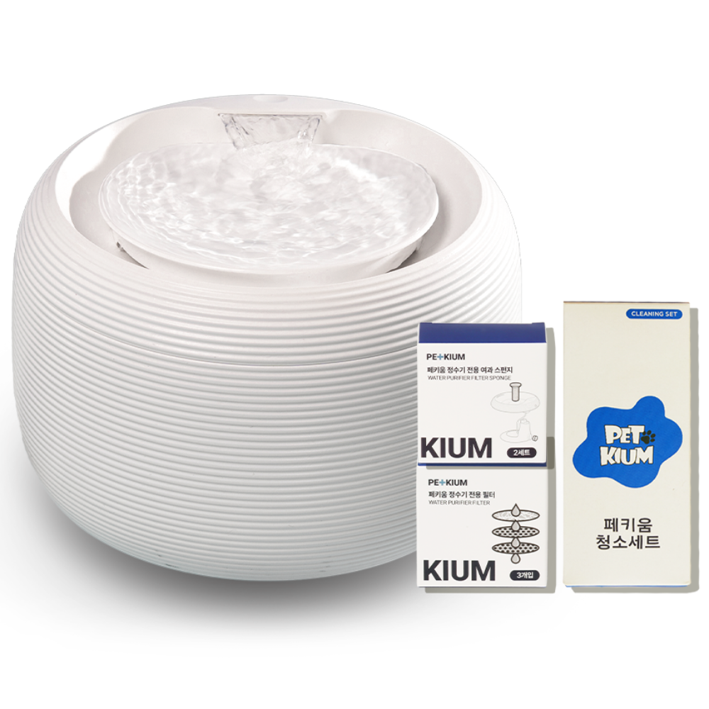 페키움 고양이 강아지 정수기 자동 급수기 저소음 올인원 세트, 1세트 64,900원