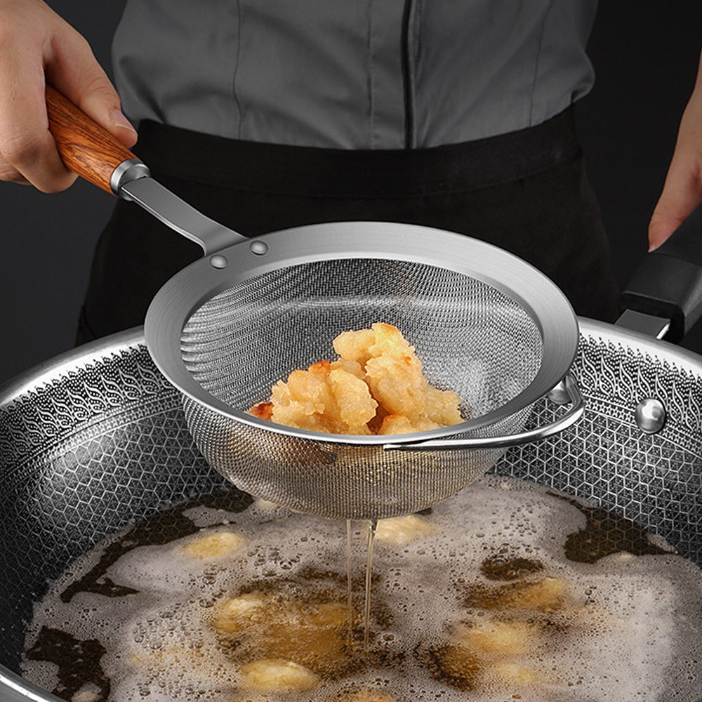 쿠킹홈 우드핸들 스텐 거름망 건지개 12.5cm, 1개 14,430원
