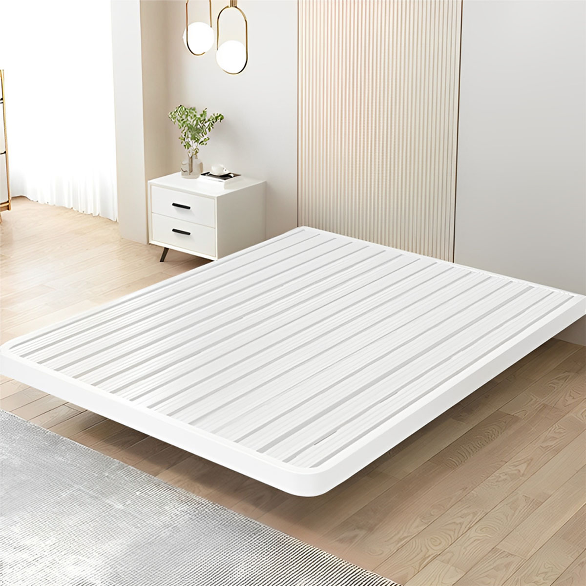 철제 무헤드 평상형 싱글/슈퍼싱글/더블/퀸 침대 프레임 - 호텔침대 프레임, Y01 191,000원