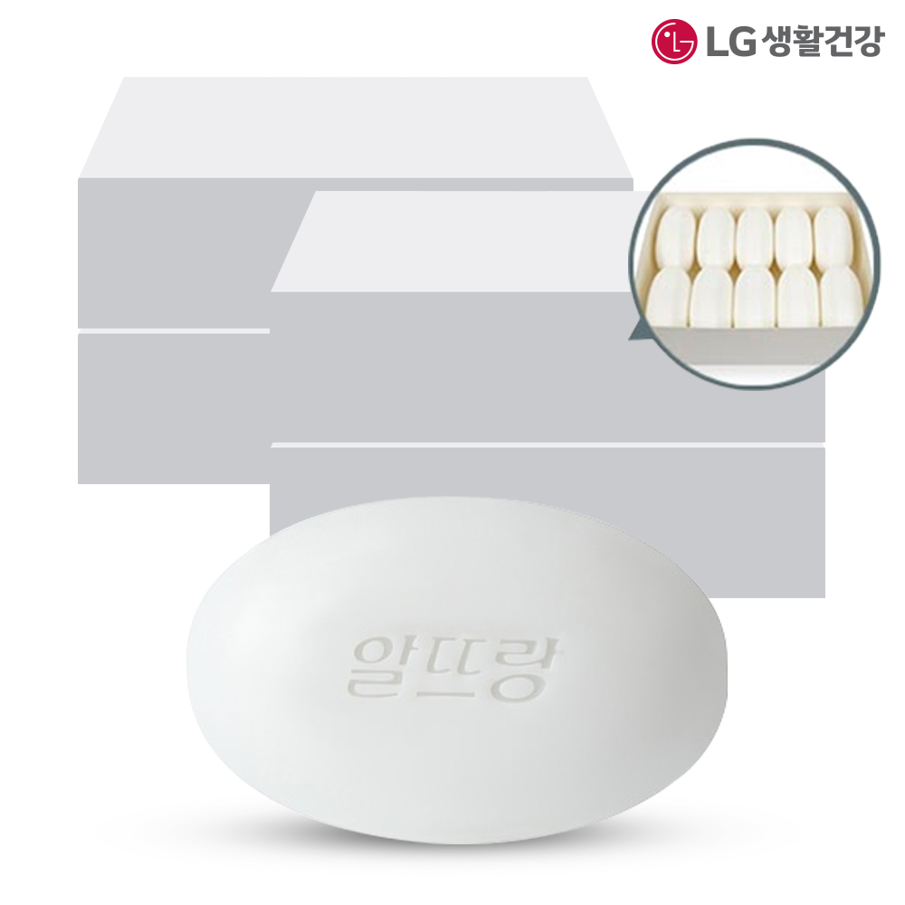 엘지생활건강 알뜨랑비누 화이트 130g 목욕비누 24,300원