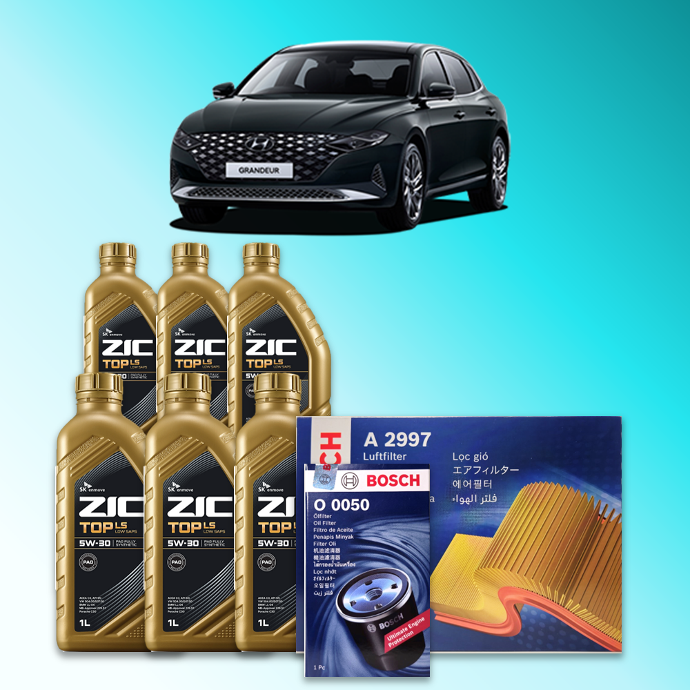 더 뉴 그랜저 (IG) 3.0 LPG 엔진오일세트 SK 지크 탑 LS 5W30 (ZIC TOP LS) 109,900원