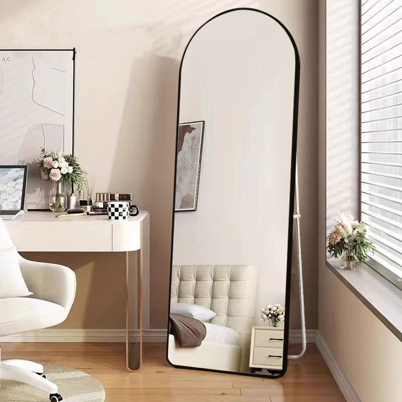 로렘 전신거울 아치형 + 유리전용타월 세트, 블랙 16,800원