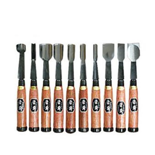 금화 끌세트 10PCS 평끌 환도 삼각도 조각칼 목공끌 조각끌 목공예 조각도 다가네, 1개 102,000원
