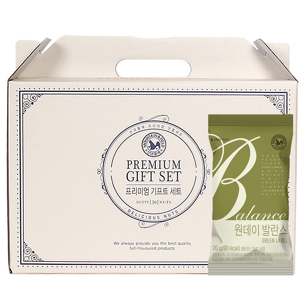 산과들에 원데이발란스그린 30입 선물세트 x 2개 하루견과류 선물세트 25,380원