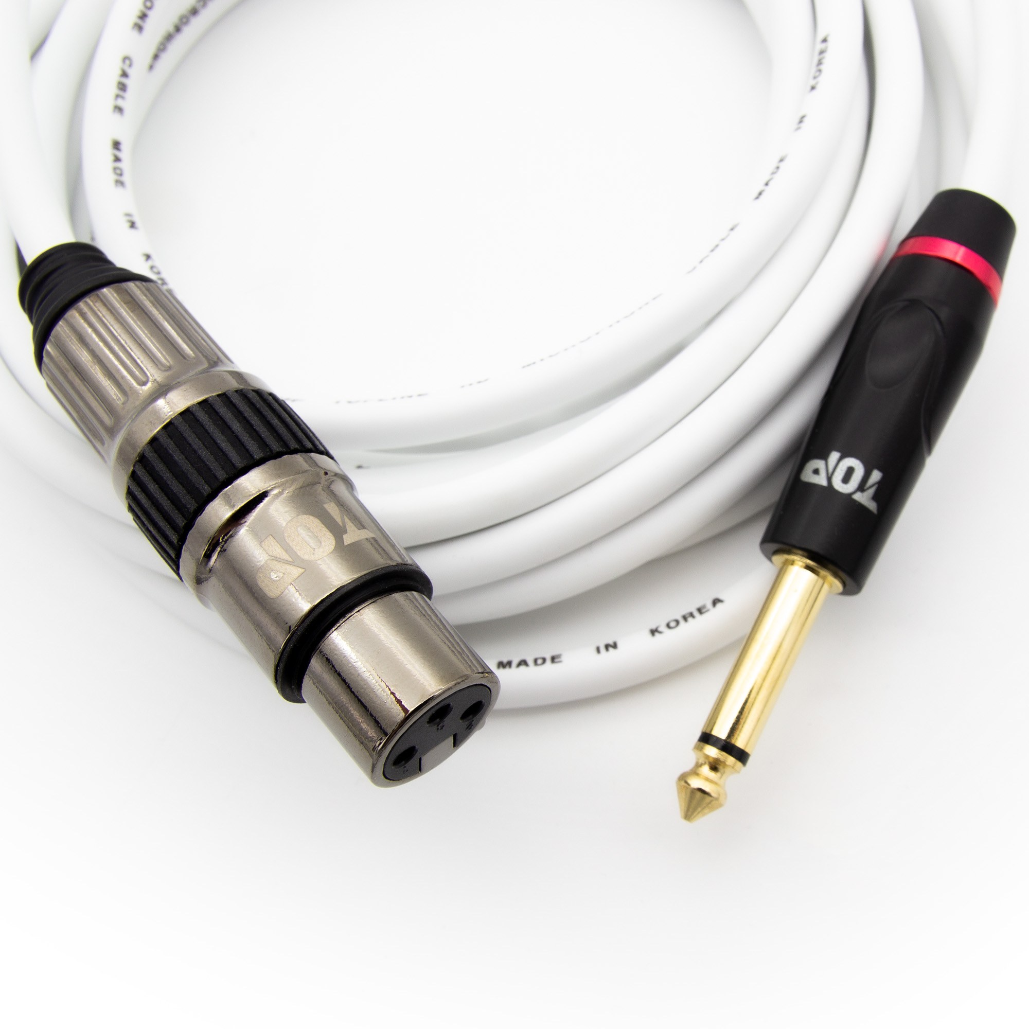 HDTOP HDTOP 국산 5.5 모노 TO XLR 암 마이크 케이블 화이트2M HT-TP795 23,000원