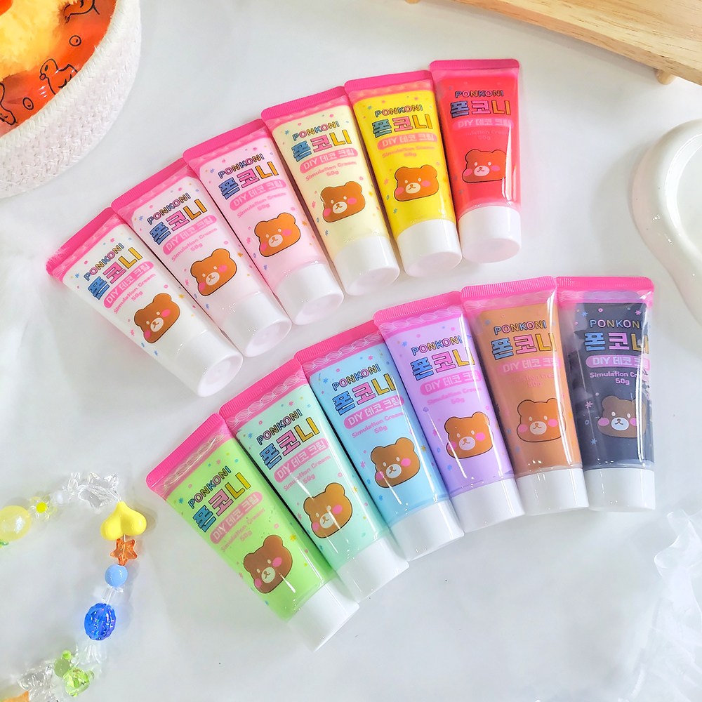 데코덴 생크림 클레이 12개 세트 탑꾸 폰케이스 만들기 재료 폰데코 꾸미기, 1탄 무광1, 1세트 12,900원
