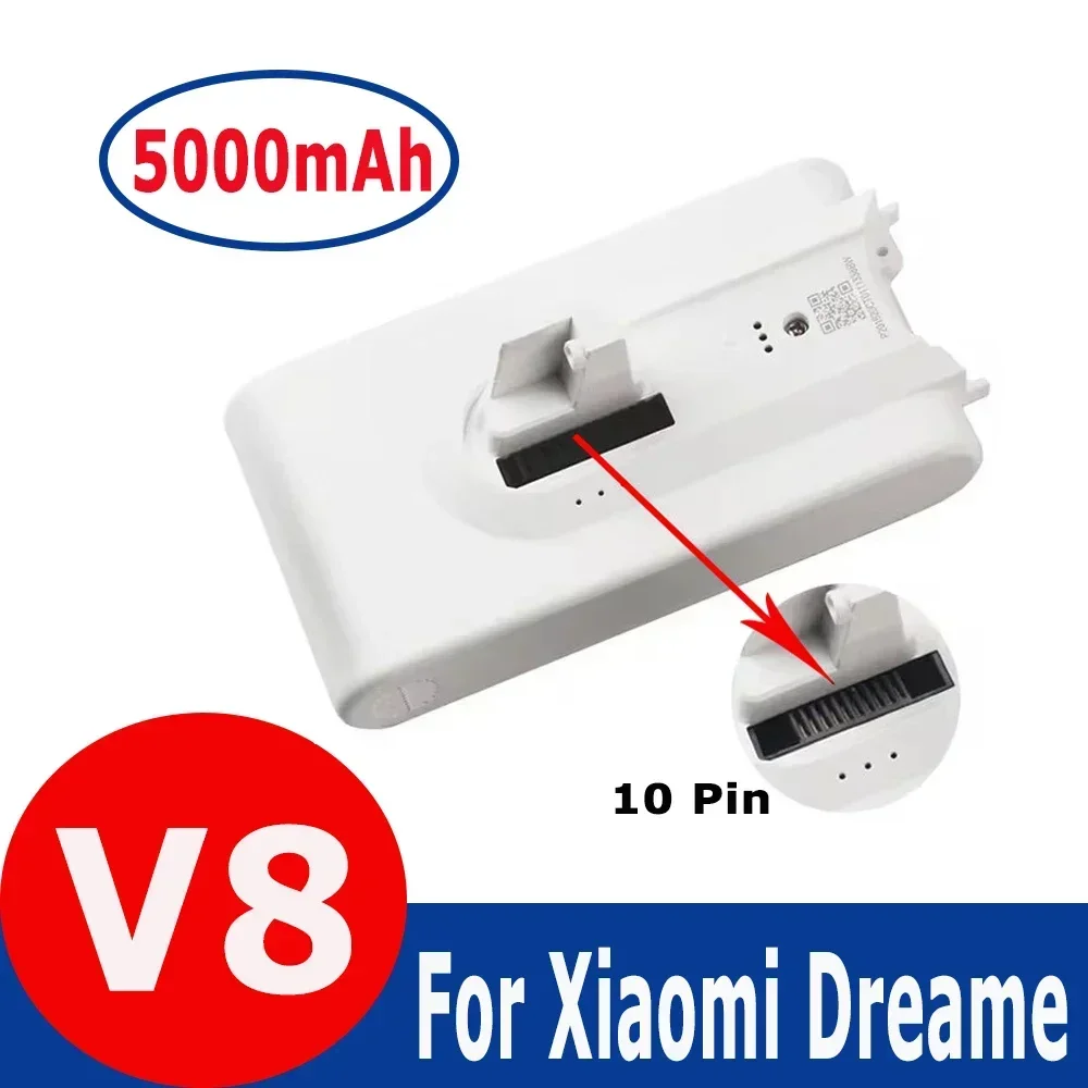 샤오미 드리미 V8/V9/V9P/V10/XR/VVN3/VVN4 진공 청소기 교체 배터리 - 신형 업그레이드 25.2V 5000mAh 리 71,080원