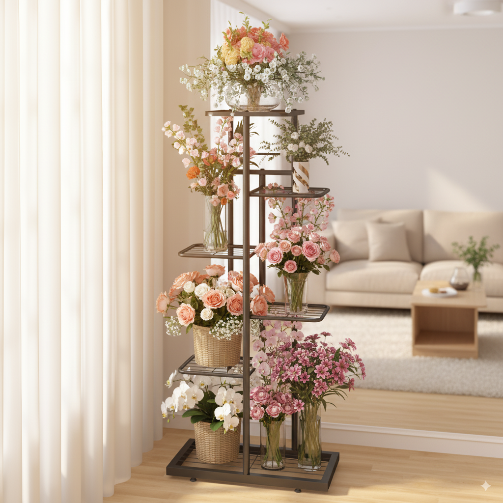 철제 거실화분정리대 현대풍 화분진열대, 6단, 그레이 21,800원