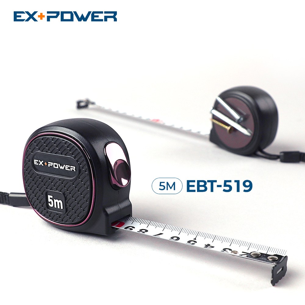 이엑스파워 오토락 자석줄자 EBT-519 5M 19mm 강력 후면자석 마그넷줄자 4,800원