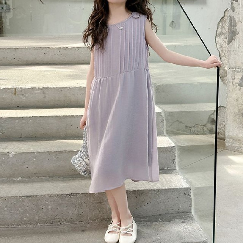 해피유통 어린이 우아한 민소매 원피스 청량한 디자인 14세 이상 XG08 36,020원