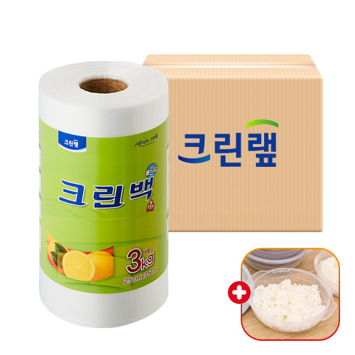 크린랩 크린랲 롤백 (중) 25cm x 35cm 3KG 비닐봉투 위생봉지 롤팩 대용량 일회용품 음식물/위생/포장/마트/친환경/업소/식당 198,000원