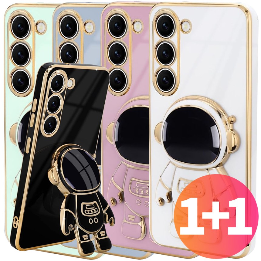 넥스트모바일 1+1 갤럭시 A15 버디3 우주인 거치대 카메라 보호 메탈 컬러 케이스 13,800원