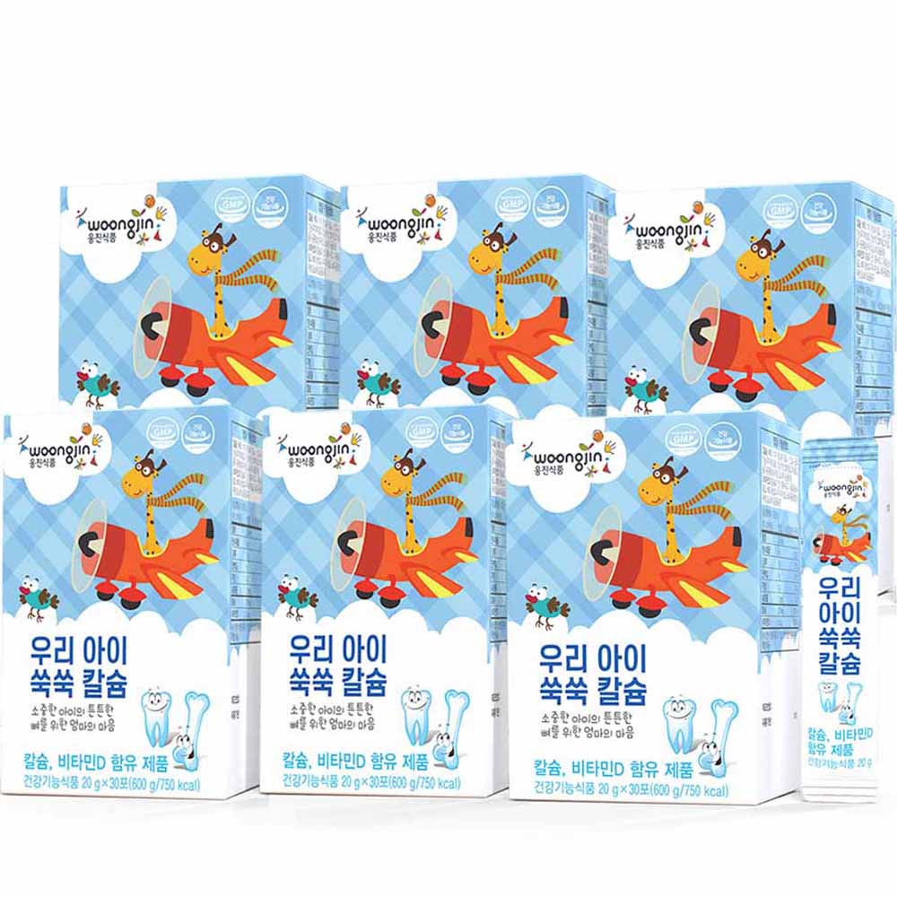 웅진 우리 아이 쑥쑥 칼슘 젤리 30p, 600g, 6개 87,000원